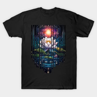 Lotus Shred Design T-Shirt